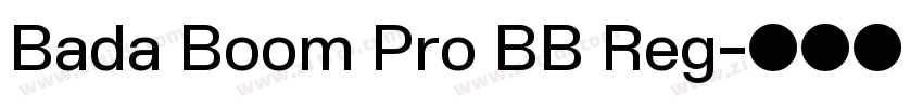Bada Boom Pro BB Reg字体转换